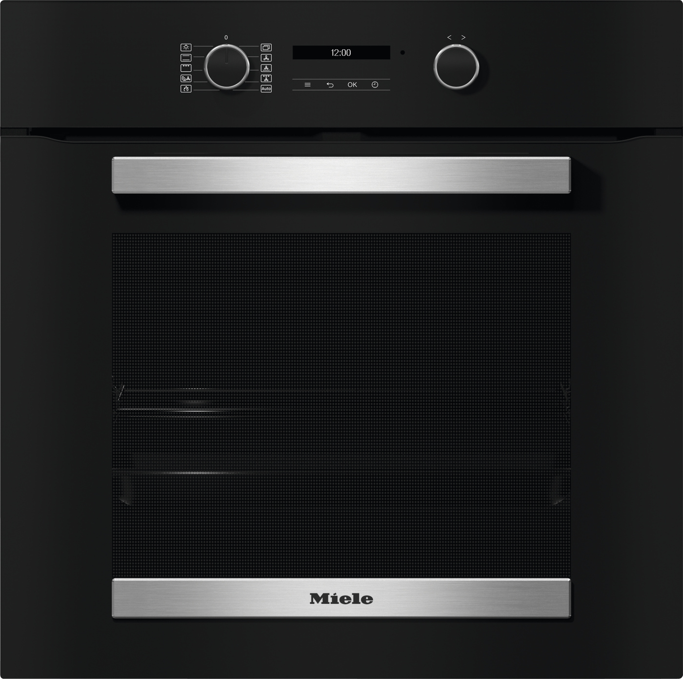Miele H 2465 BP 59.5cm Built In Electric Single Oven - Black & Stainless Steel thumbnail image