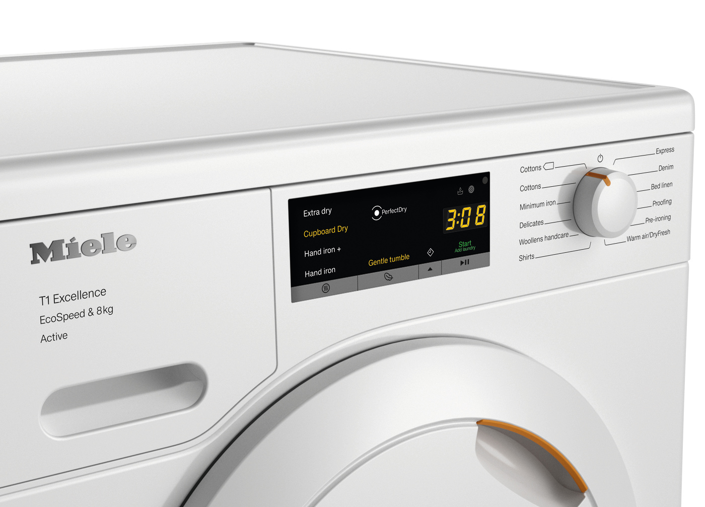 Miele TEA525 8kg Heat Pump Tumble Dryer - White thumbnail image