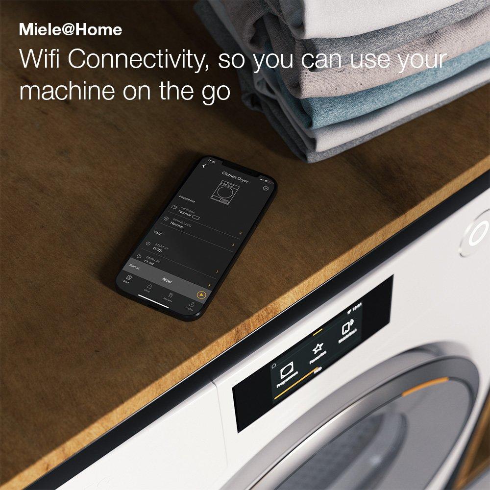 Miele TEC665WP 8kg Heat Pump Tumble Dryer - Lotus White thumbnail image