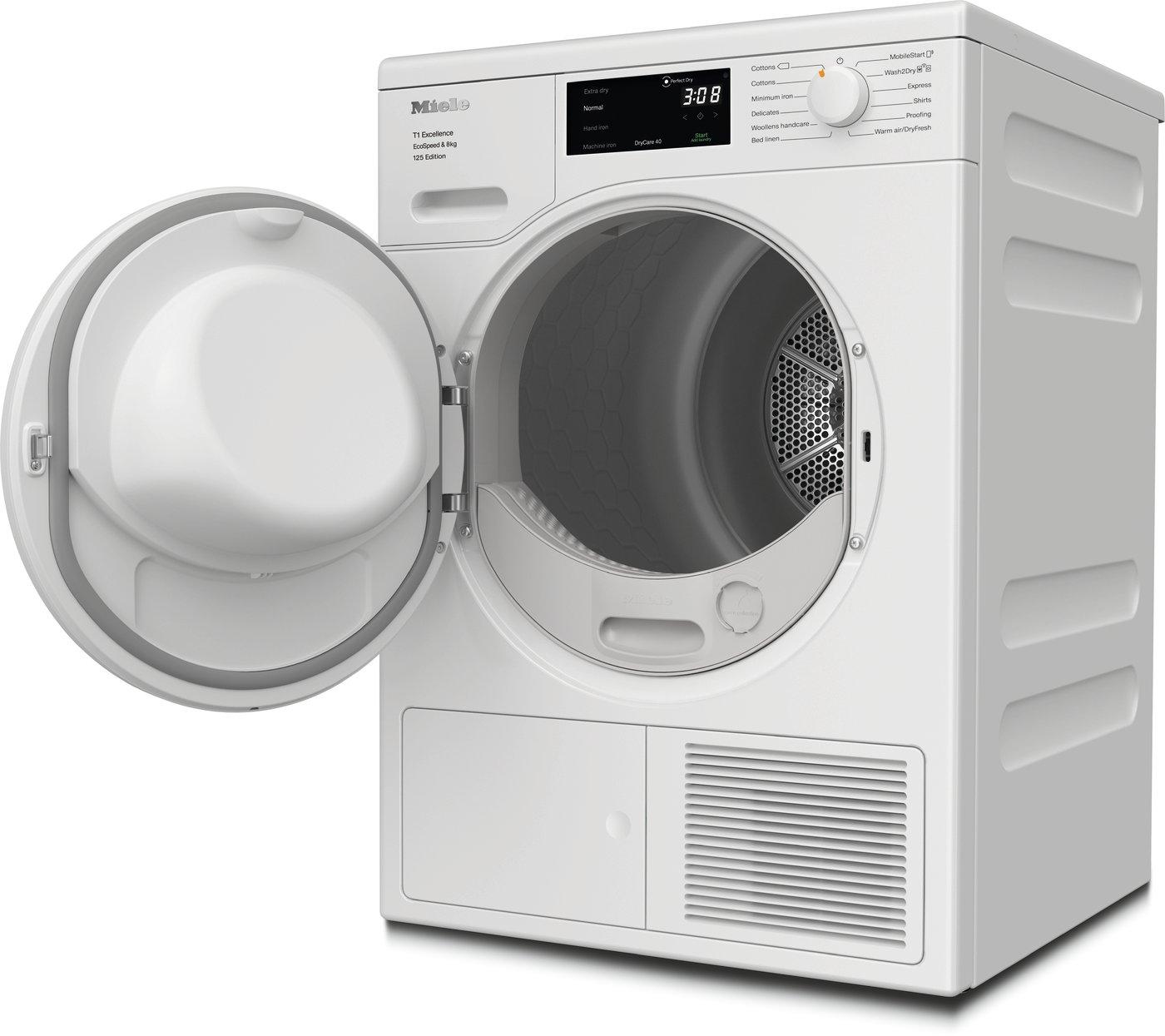 Miele TEC665WP 8kg Heat Pump Tumble Dryer - Lotus White thumbnail image
