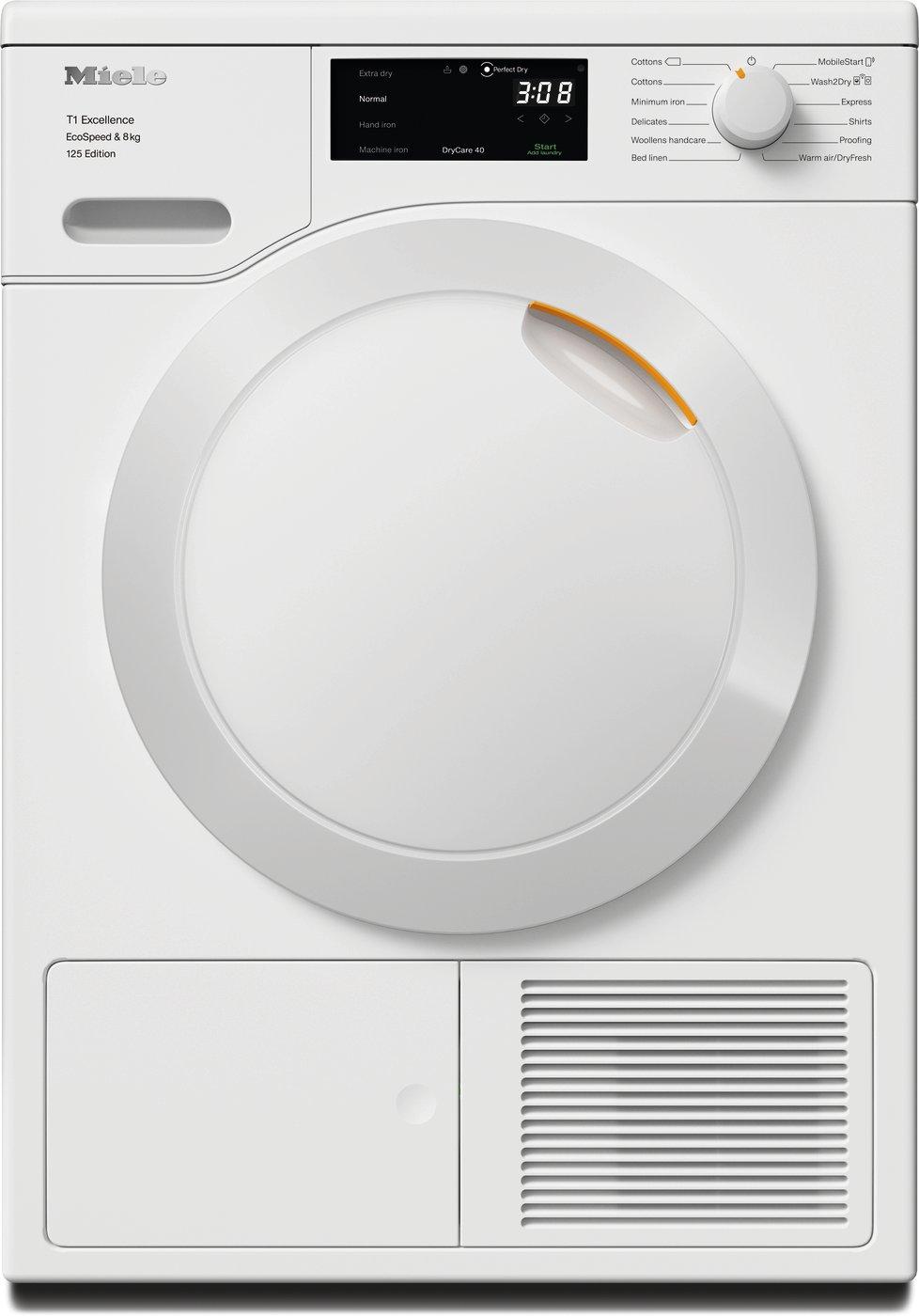 Miele TEC665WP 8kg Heat Pump Tumble Dryer - Lotus White thumbnail image