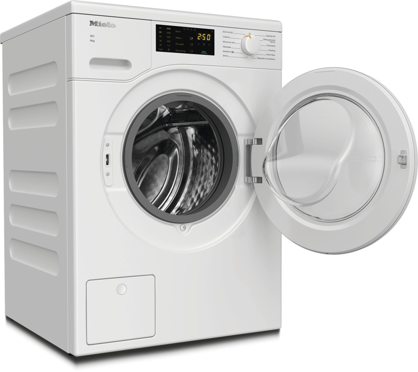 Miele WCD020WPS 8kg 1400 Spin Washing Machine - Lotus White thumbnail image