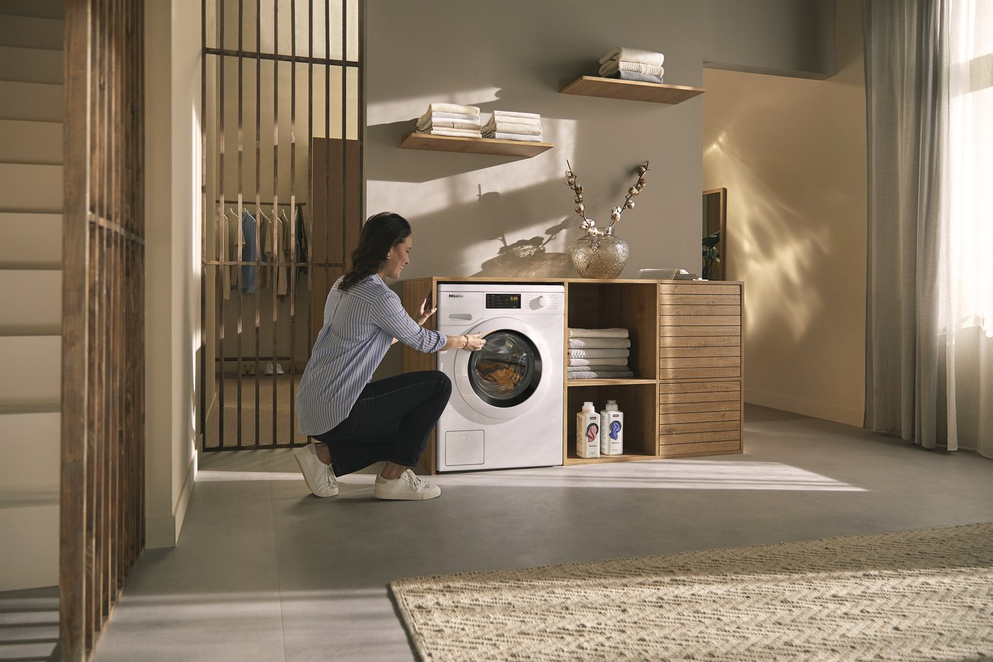 Miele WCD020WPS 8kg 1400 Spin Washing Machine - Lotus White thumbnail image