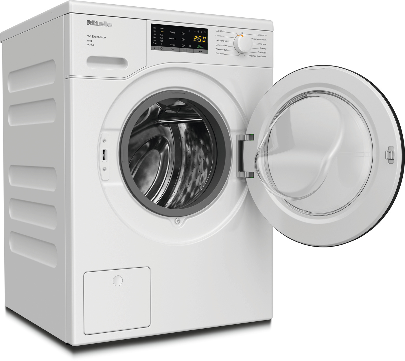 Miele WEA125 WCS 8kg 1400 Spin Washing Machine - White thumbnail image