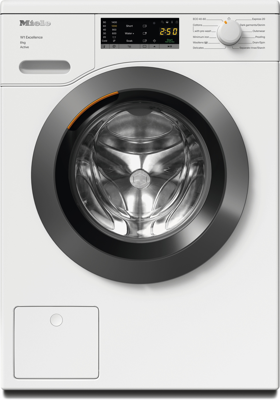 Miele WEA125 WCS 8kg 1400 Spin Washing Machine - White thumbnail image