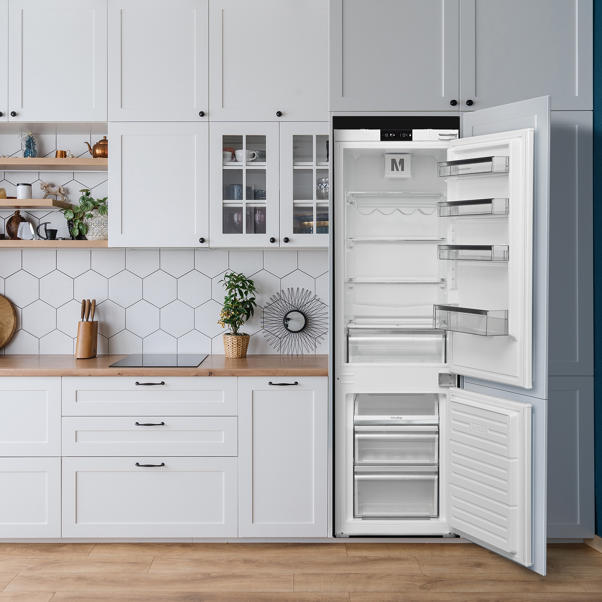 Montpellier MIFF730FF Integrated 70/30 Frost Free Fridge Freezer - Sliding Hinge thumbnail image
