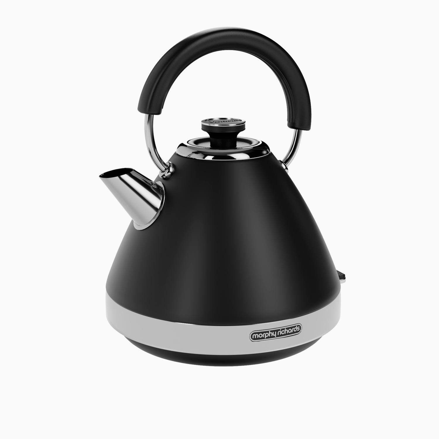 Morphy Richards 100131 1.5 Litres Venture Pyramid Rapid Boil Kettle - Black thumbnail image
