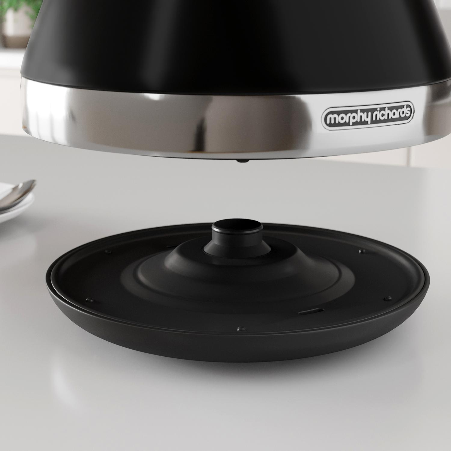 Morphy Richards 100131 1.5 Litres Venture Pyramid Rapid Boil Kettle - Black thumbnail image