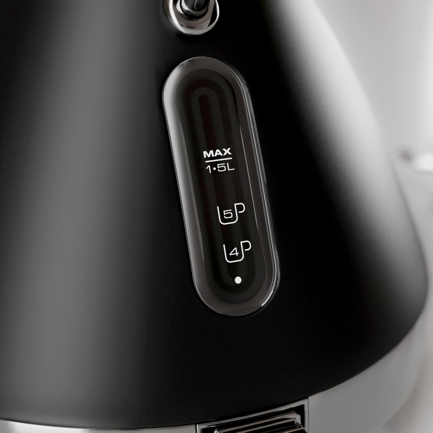 Morphy Richards 100131 1.5 Litres Venture Pyramid Rapid Boil Kettle - Black thumbnail image