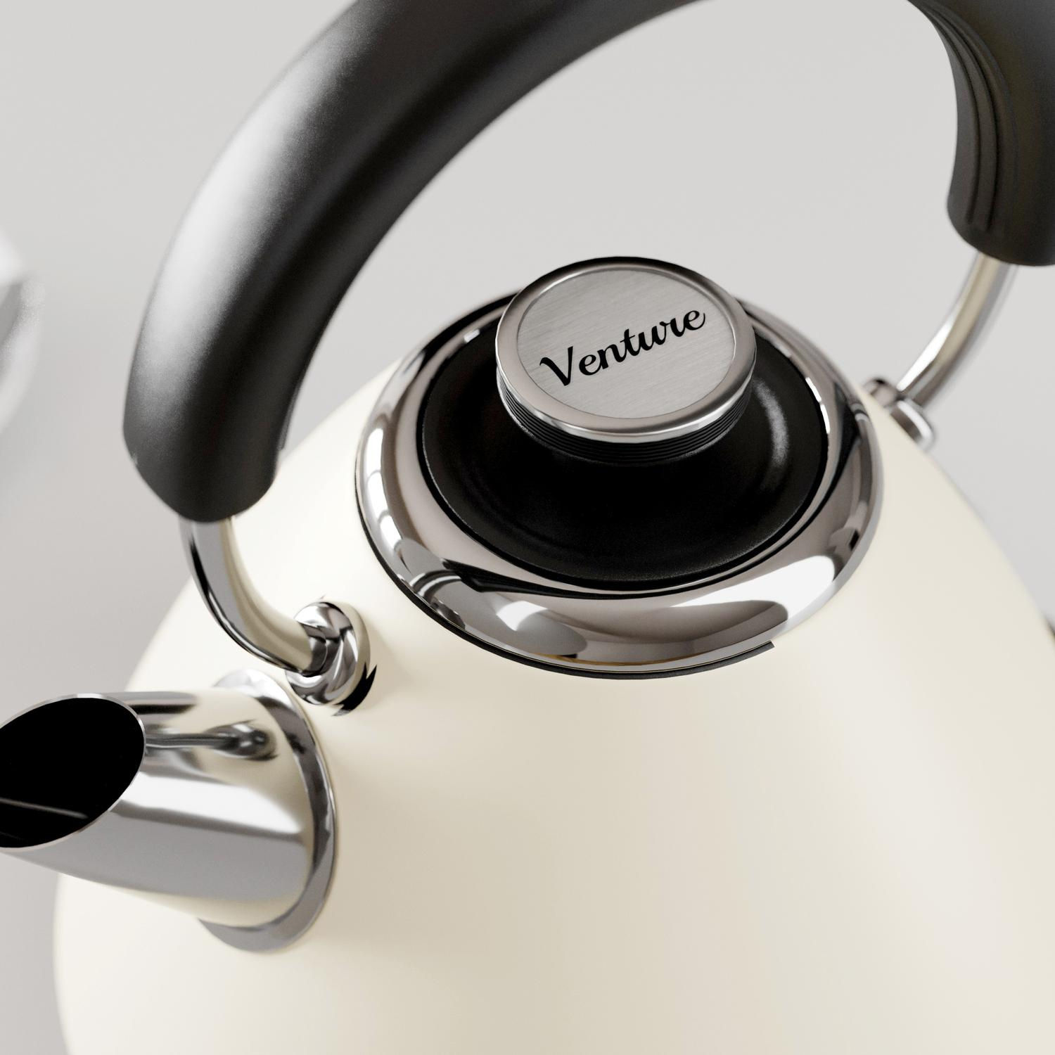 Morphy Richards 100132 1.5 Litres Venture Pyramid Rapid Boil Kettle - Cream thumbnail image