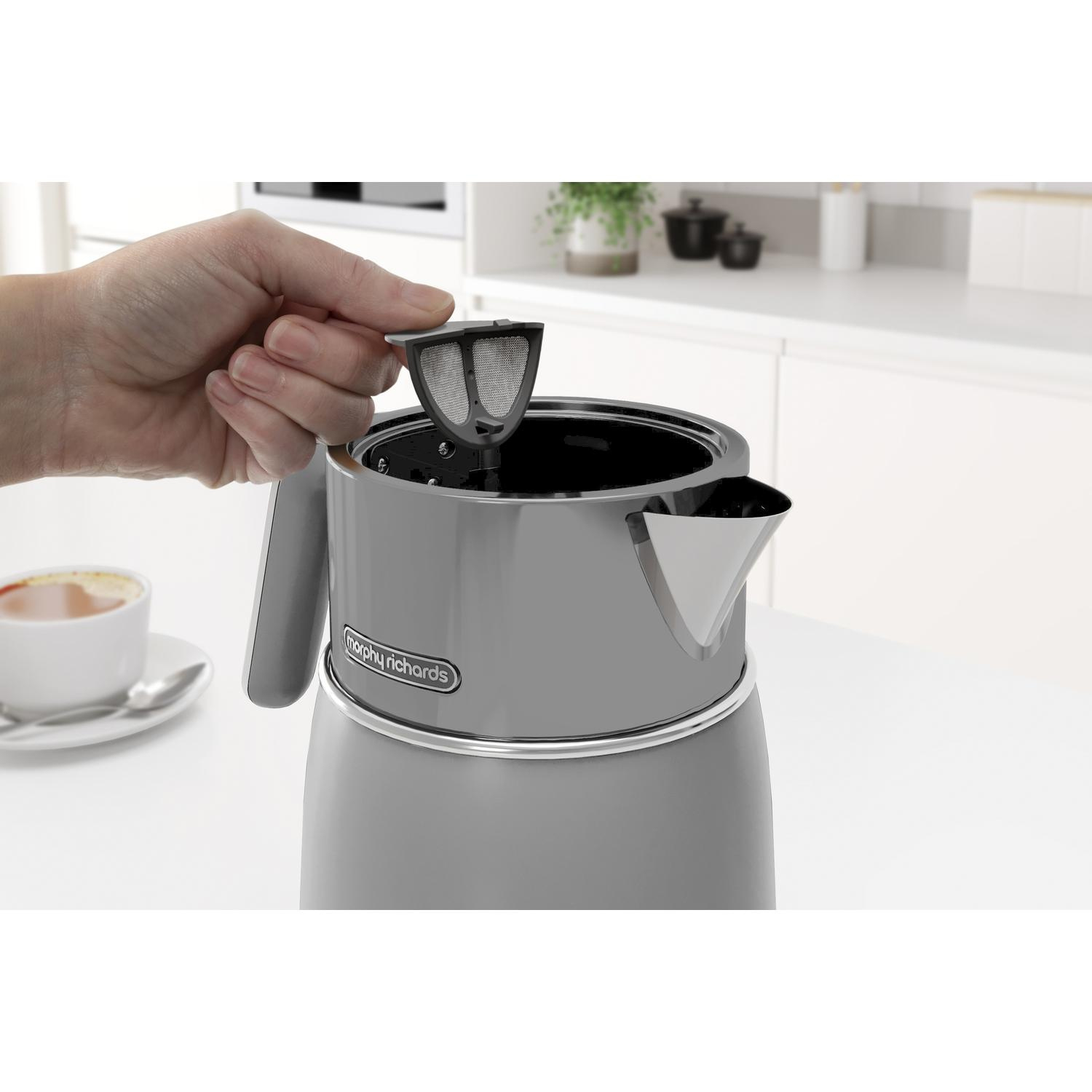 Morphy Richards 100705 1.5 Litre Signature Matt Grey Jug Kettle thumbnail image