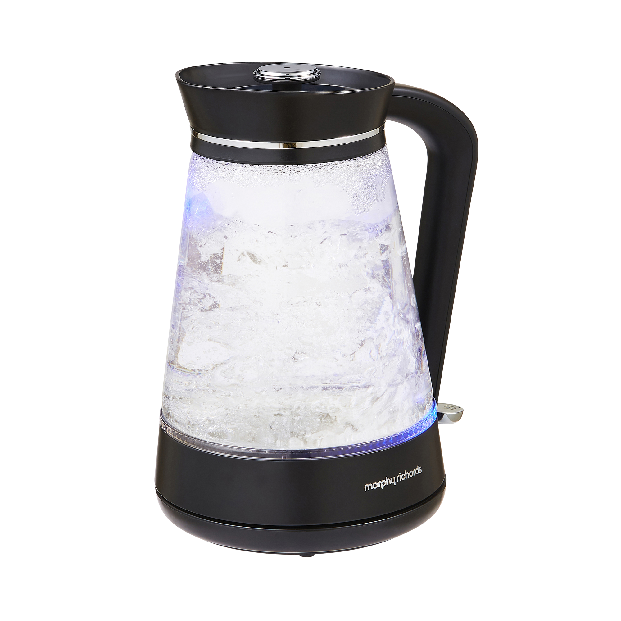 Morphy Richards 1.7 Litres Glass Jug Kettle - Black/Chrome/Clear thumbnail image