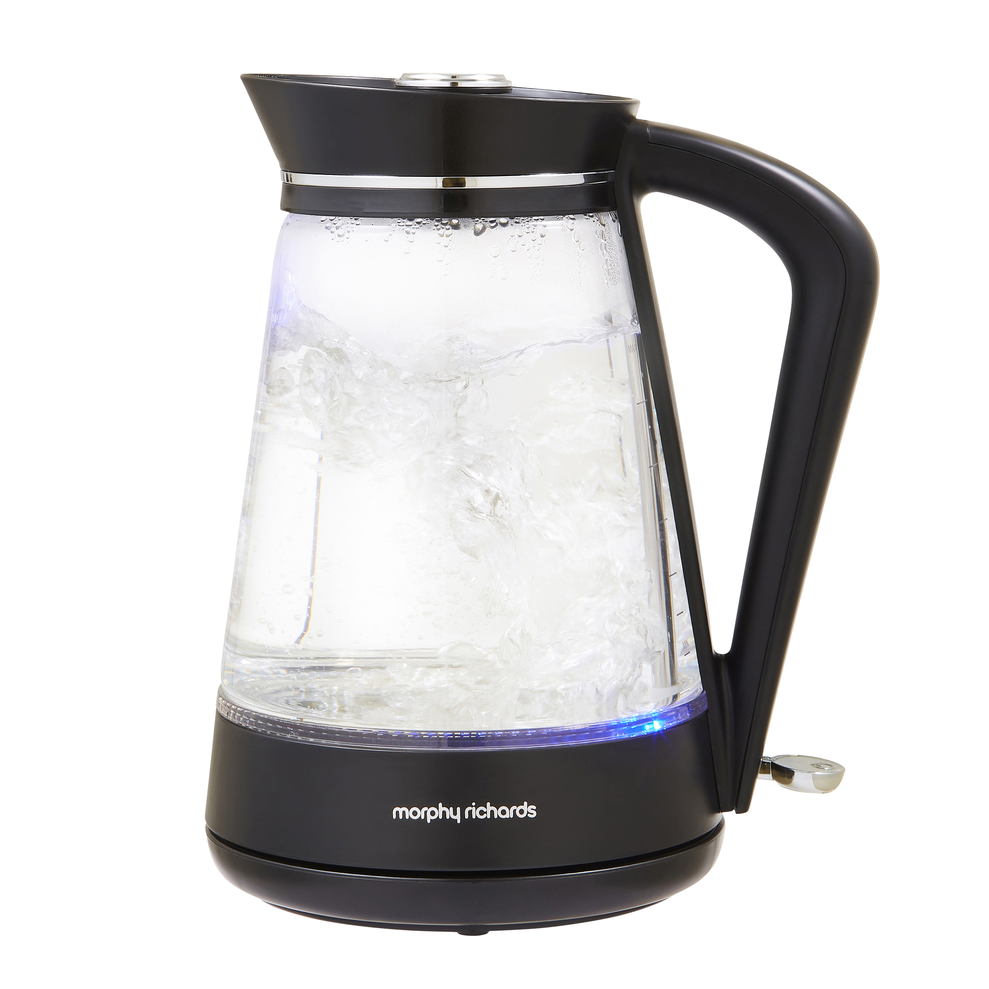 Morphy Richards 1.7 Litres Glass Jug Kettle - Black/Chrome/Clear thumbnail image