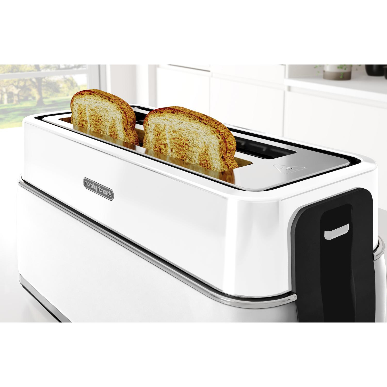 Morphy Richards 245704 Signature 4 Slice Toaster - Moonlight White thumbnail image