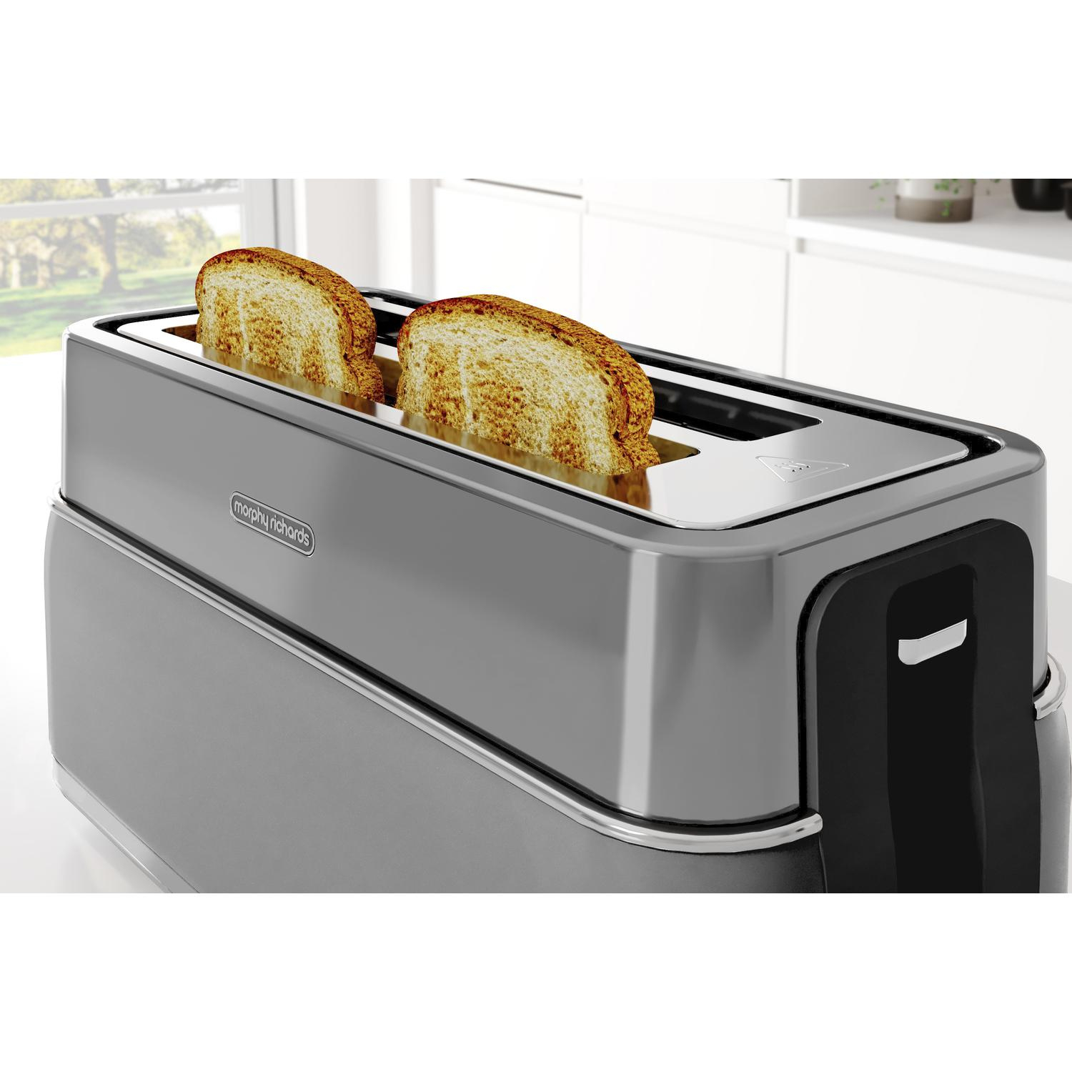 Morphy Richards Signature 4 Slice Toaster - Grey thumbnail image