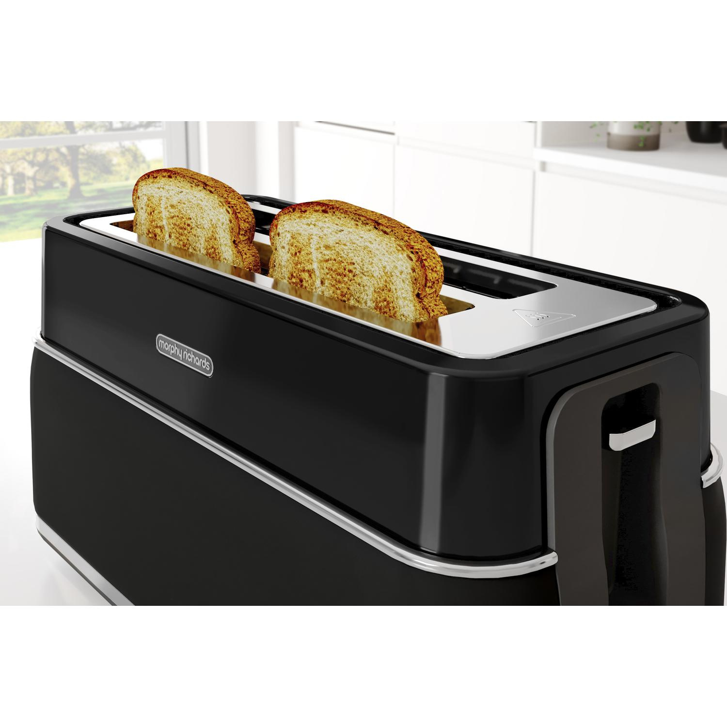 Morphy Richards 245744 Signature 4 Slice Toaster - Black thumbnail image