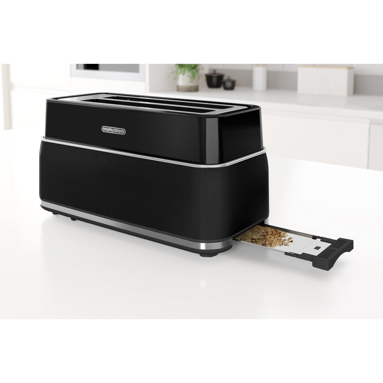 Morphy Richards 245744 Signature 4 Slice Toaster - Black thumbnail image