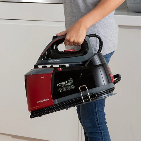 Morphy Richards 332013 Power Steam Elite Steam Generator  - Red thumbnail image