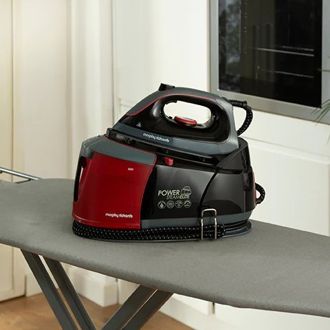 Morphy Richards 332013 Power Steam Elite Steam Generator  - Red thumbnail image