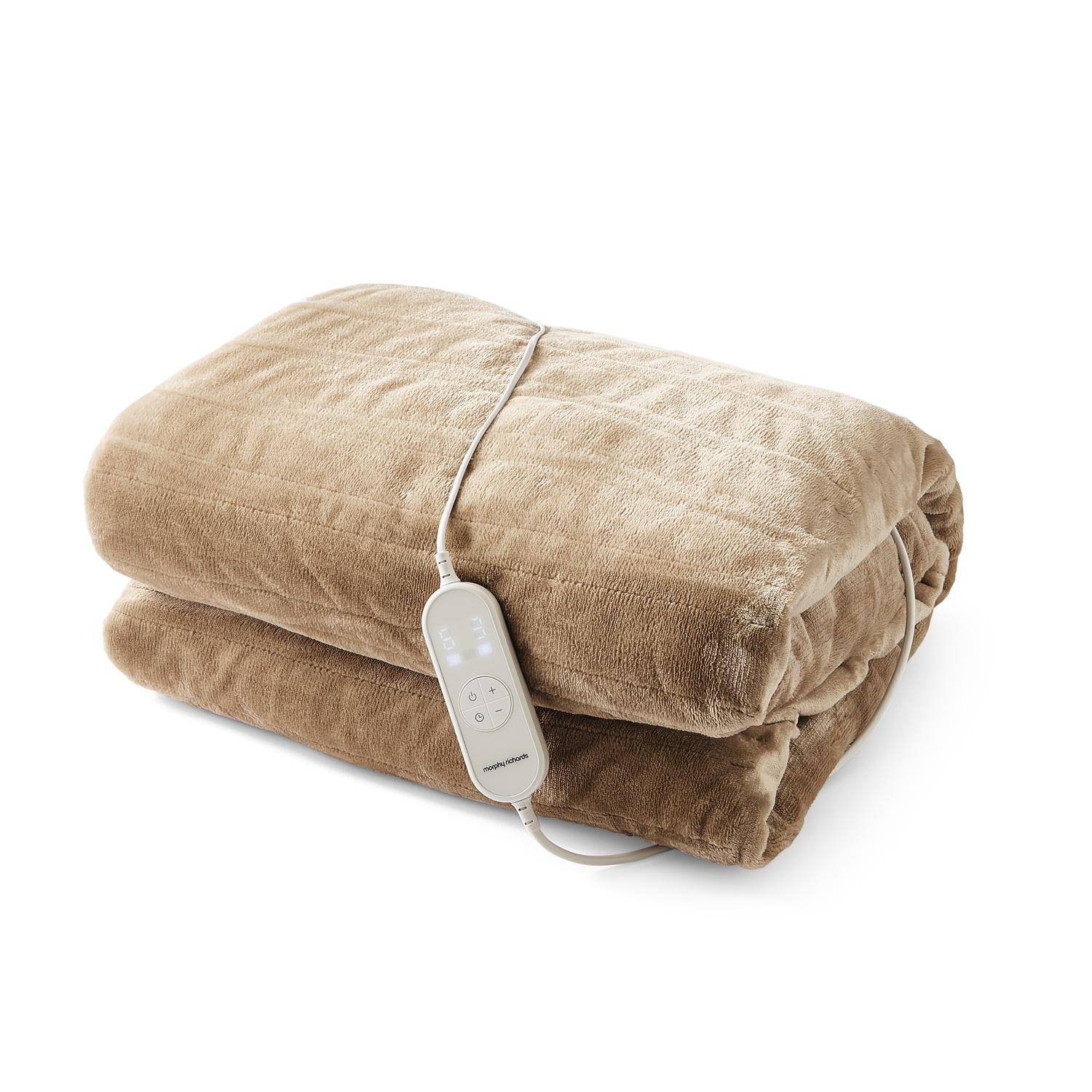 Morphy Richards 610006 Teddy & Flannel Luxury Throw 200cm x 180cm - Mocca thumbnail image