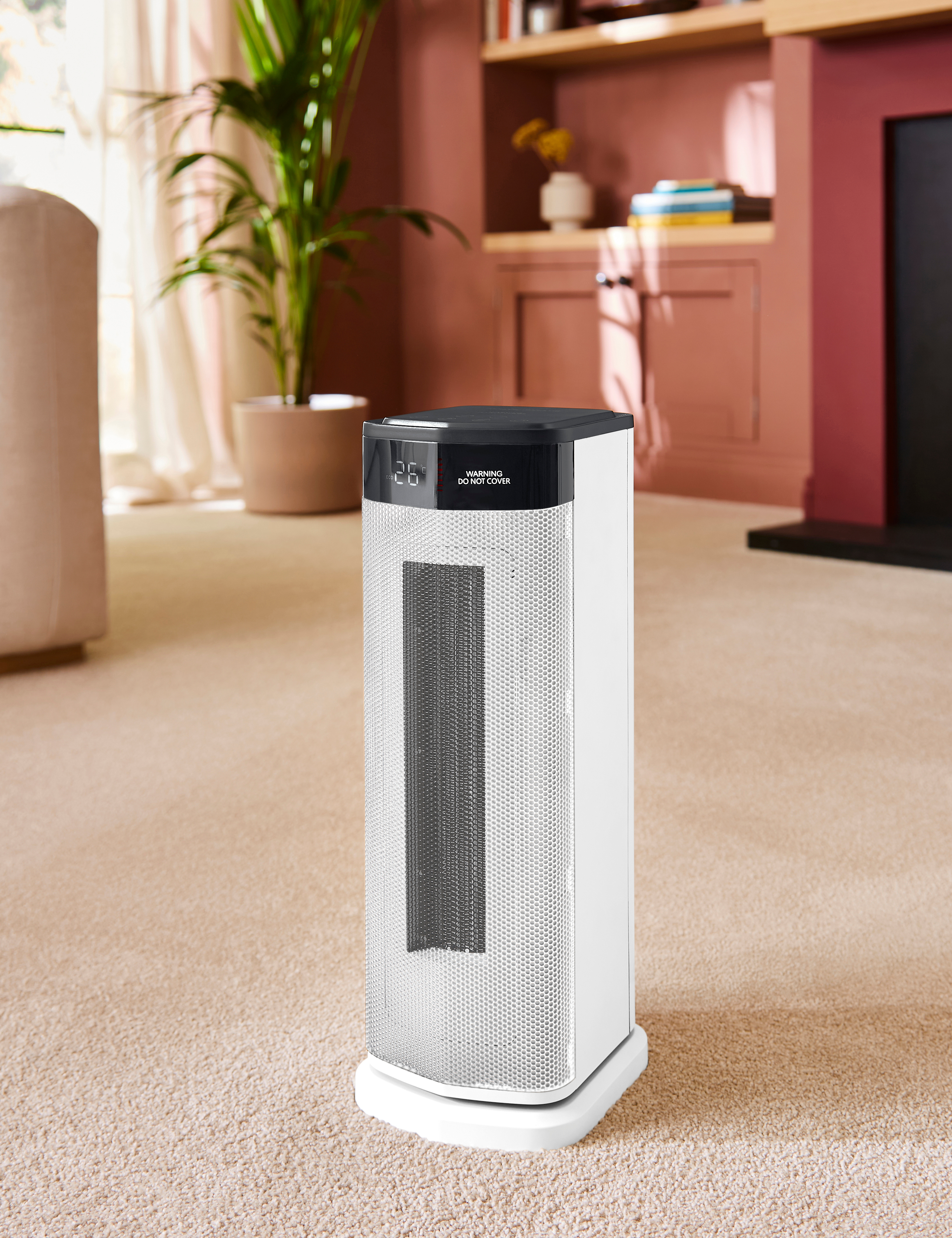 Morphy Richards 825401 2kW Ceramic Tower Fan Heater - White thumbnail image