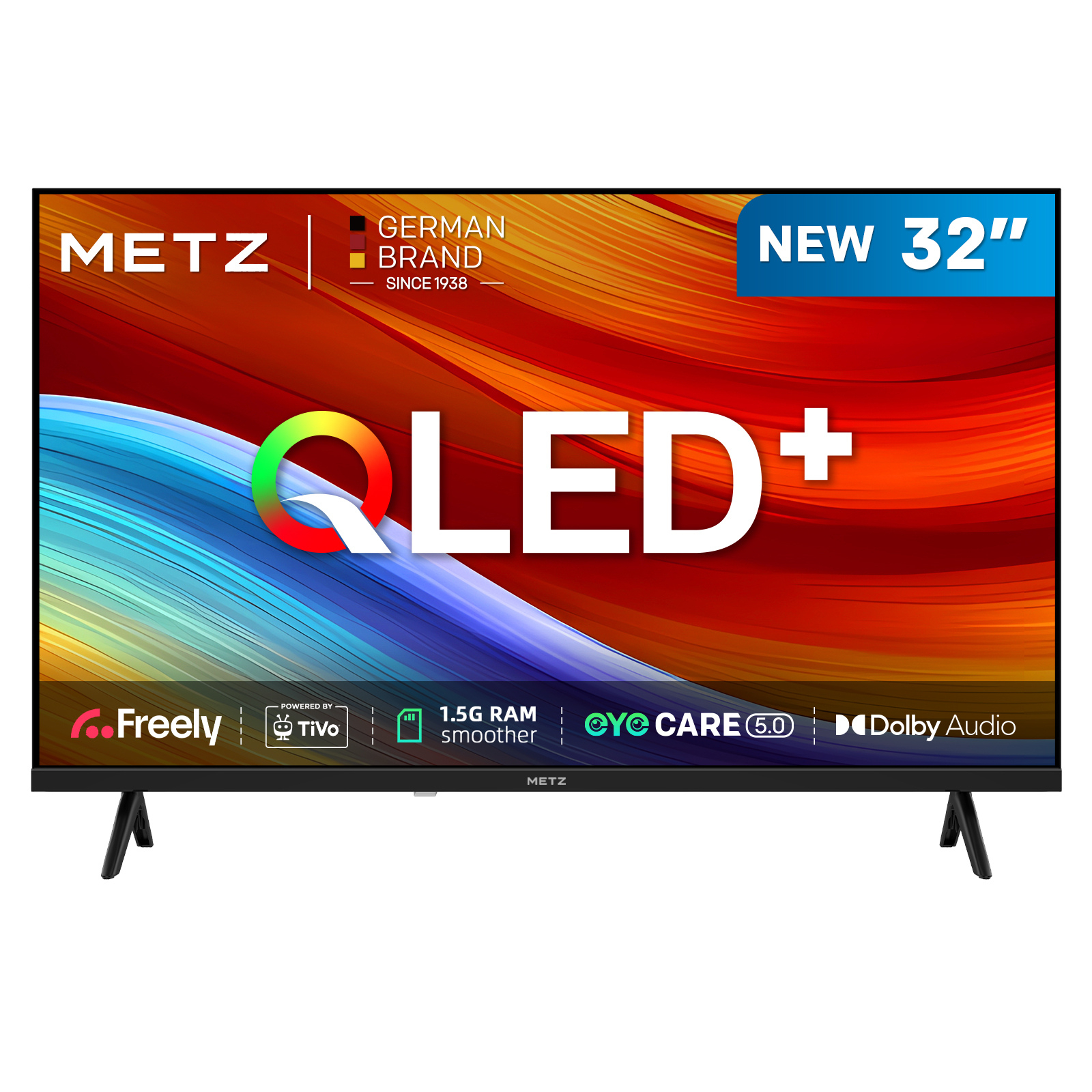 Metz 32MQH6800ZUK 32" Metz HD Smart QLED TV with Freely Power by Tivo - Black thumbnail image