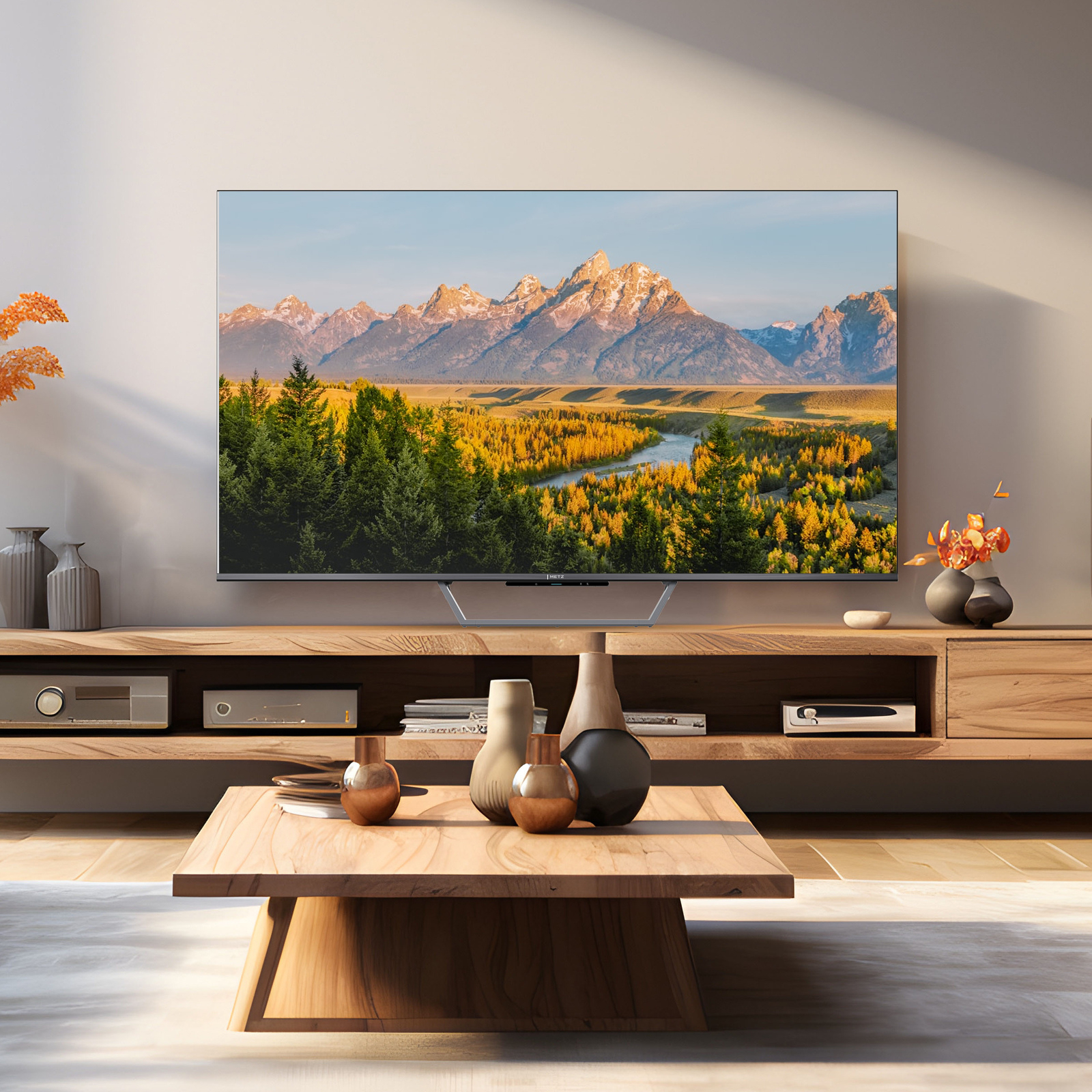 Metz 43MQF7500ZUK 43" 4K QLED Roku TV - Black thumbnail image