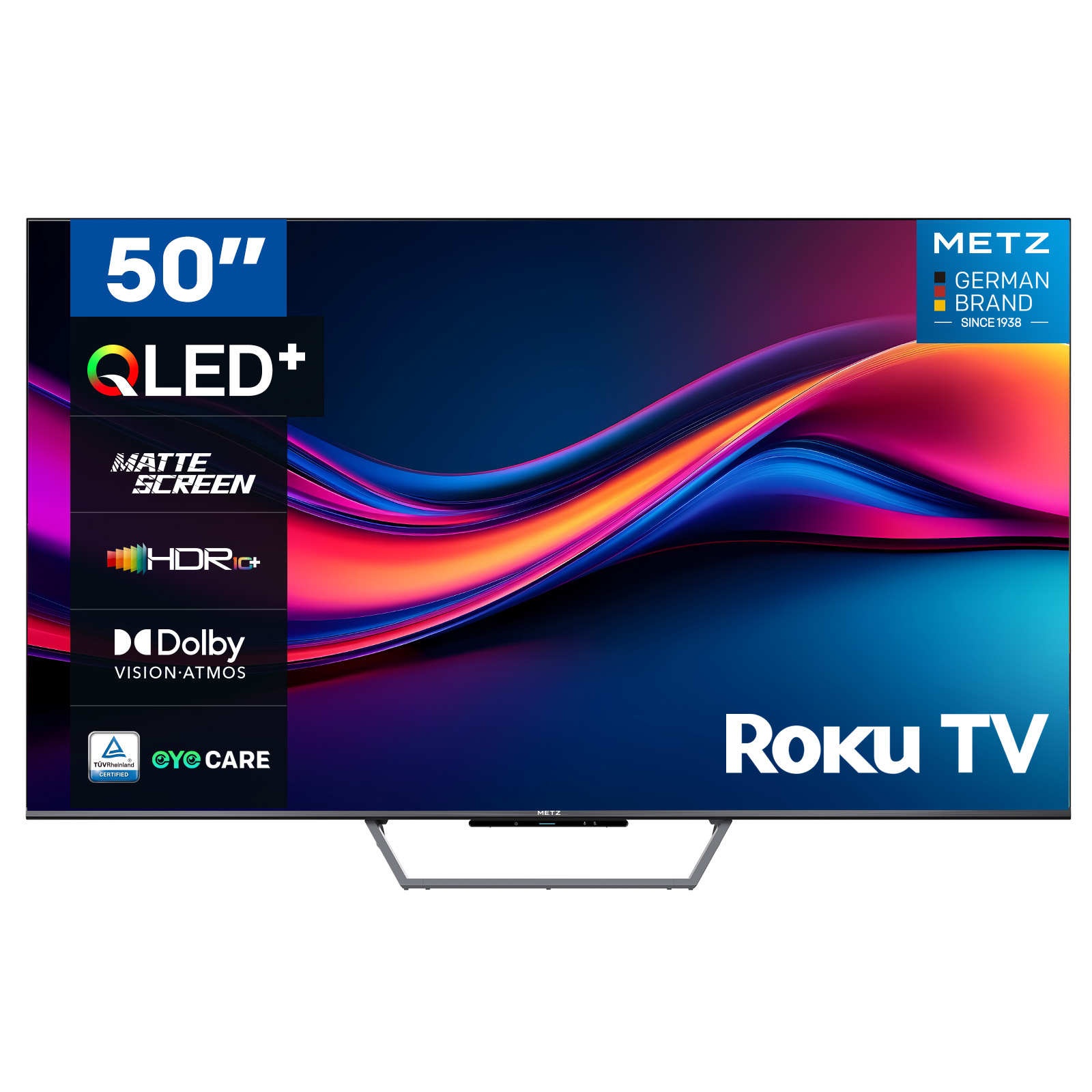 Metz 50MQF7500ZUK 50" 4K QLED Roku TV - Black thumbnail image