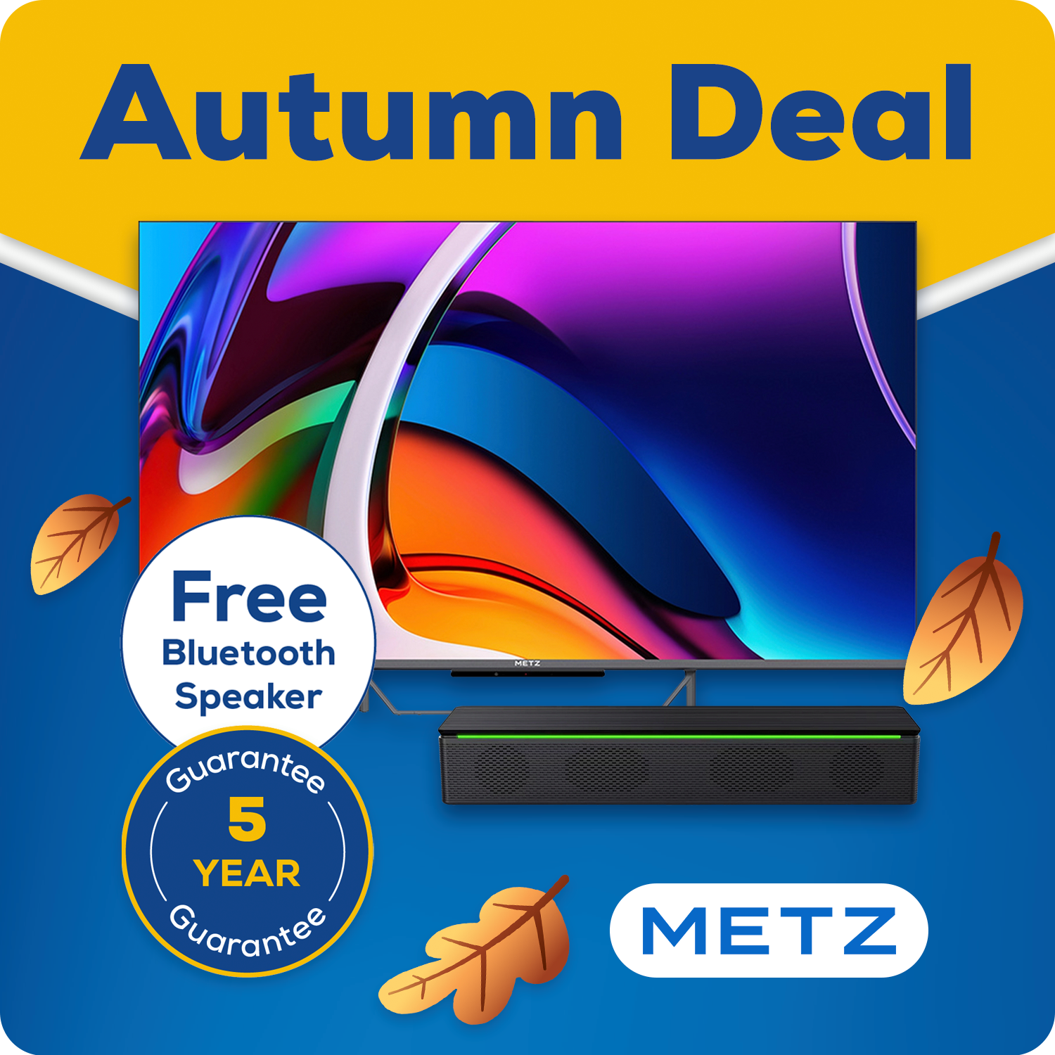 Metz 65MQE7600ZUK 65" 4K Ultra HD QLED Smart TV thumbnail image