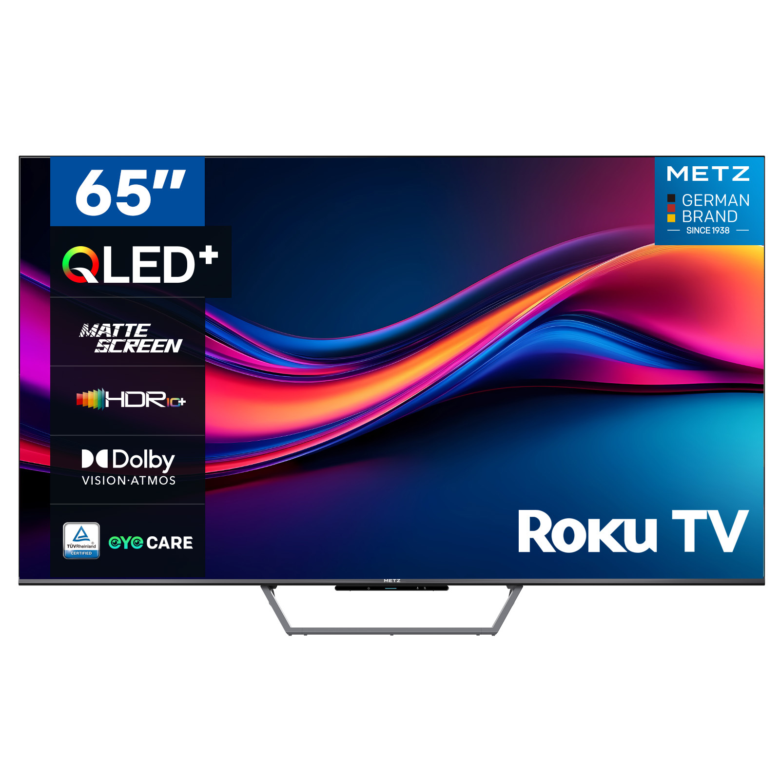 Metz 65MQF7500ZUK 65" 4K QLED Roku TV - Black thumbnail image
