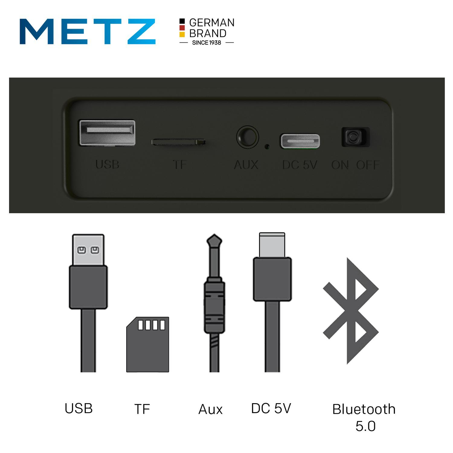 METZ MEBS60 Wireless Portable Bluetooth Speaker  thumbnail image