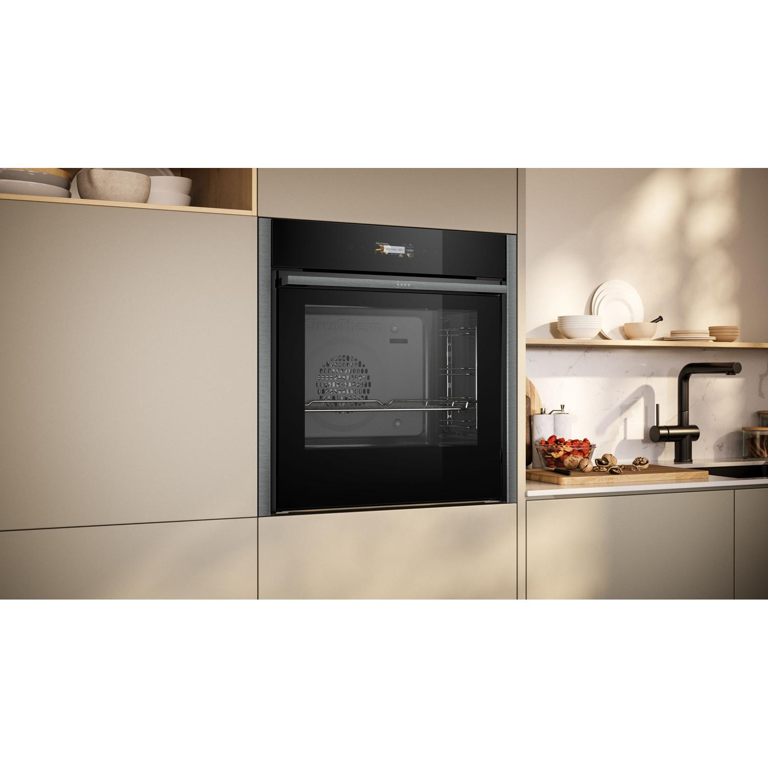 Neff B54CR31G0B Slide & Hide 59.6cm Built In Electric Single Oven - Graphite Grey thumbnail image