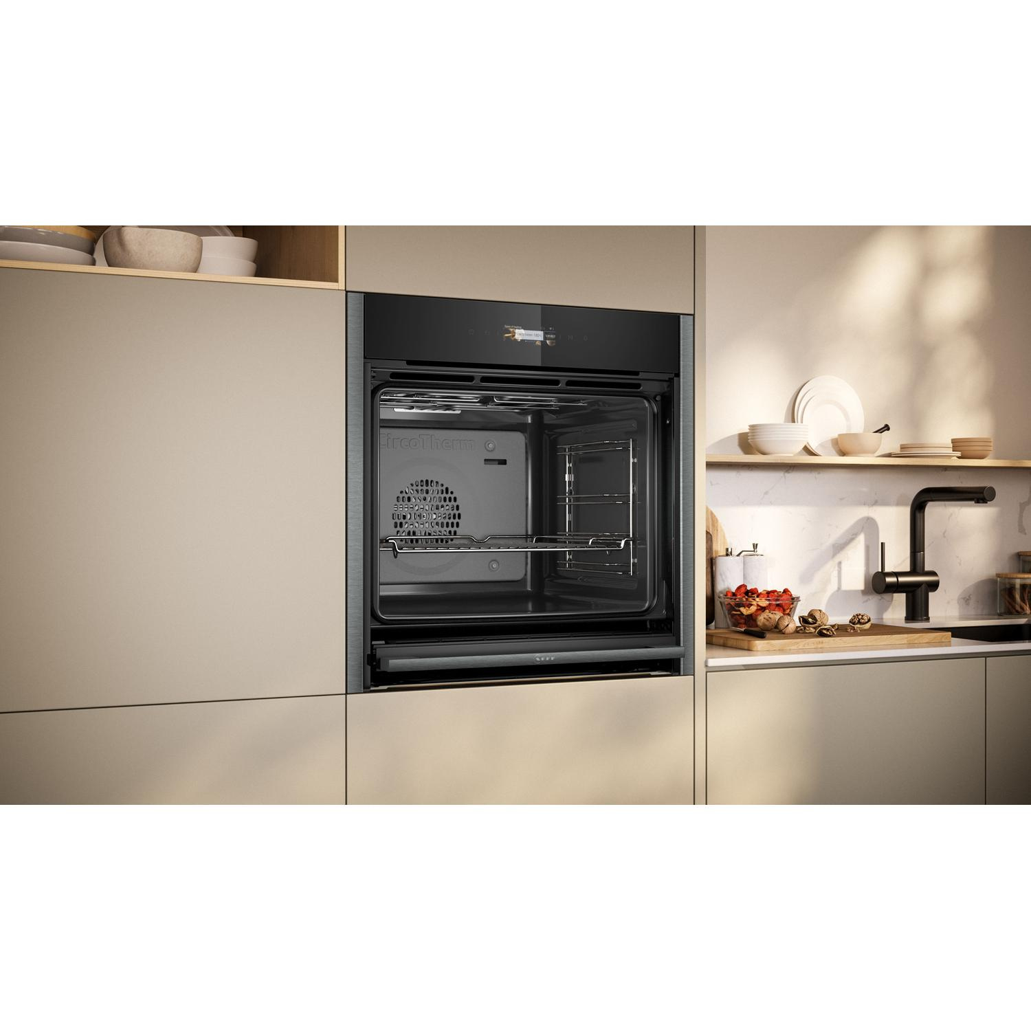 Neff B54CR31G0B Slide & Hide 59.6cm Built In Electric Single Oven - Graphite Grey thumbnail image