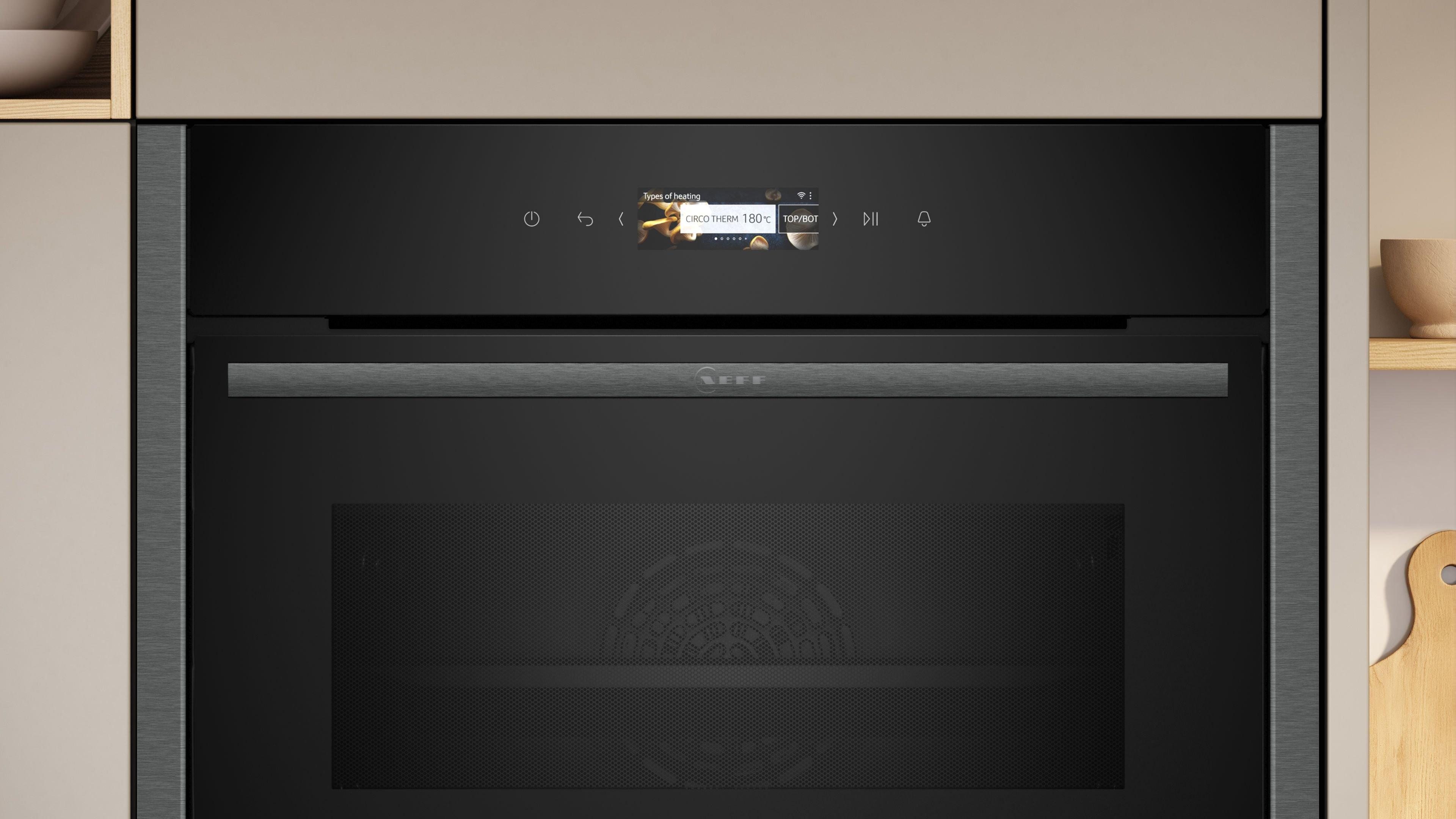 NEFF C24MR21G0B Built In Compact Oven with microwave function thumbnail image