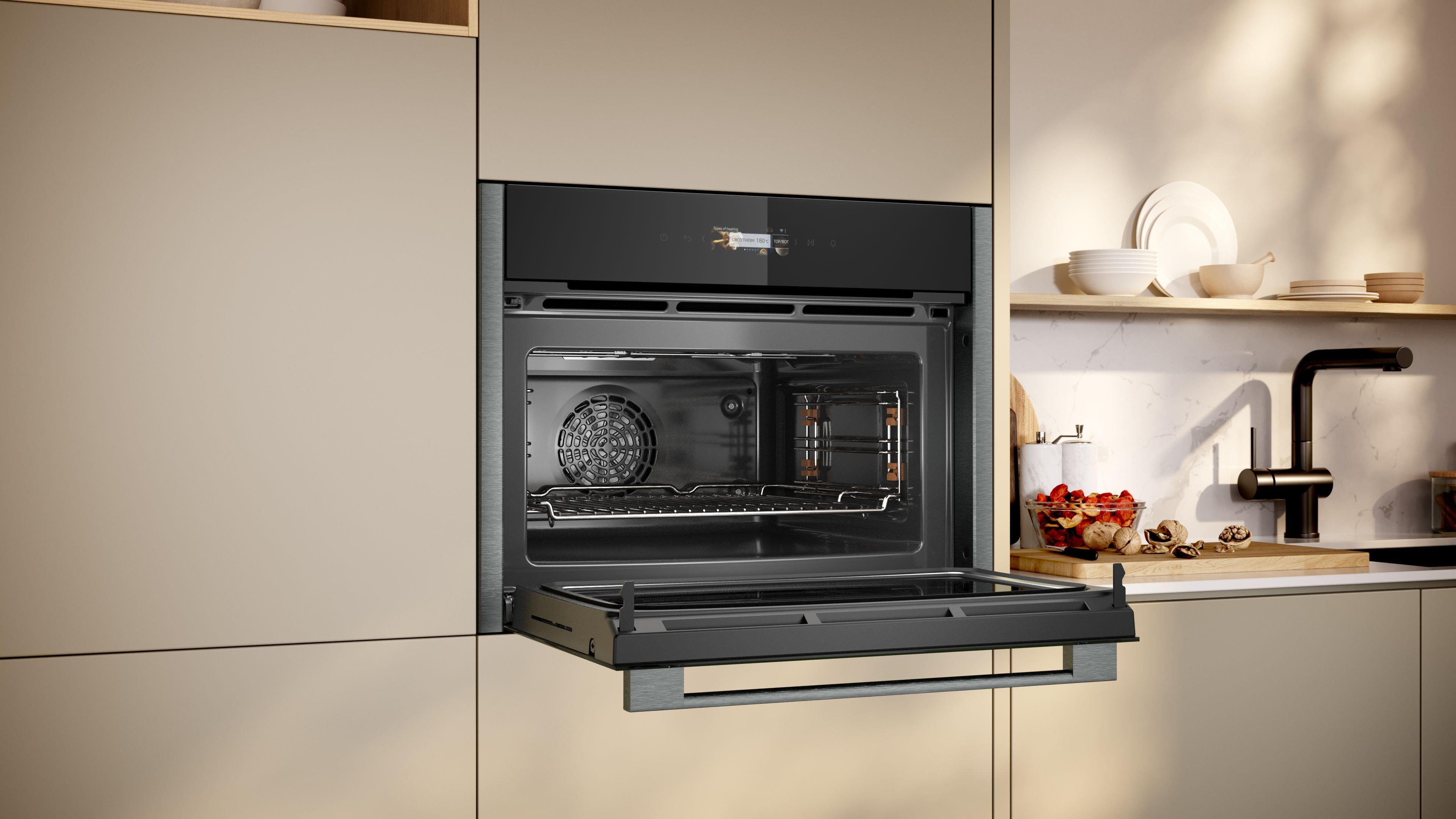 NEFF C24MR21G0B Built In Compact Oven with microwave function thumbnail image
