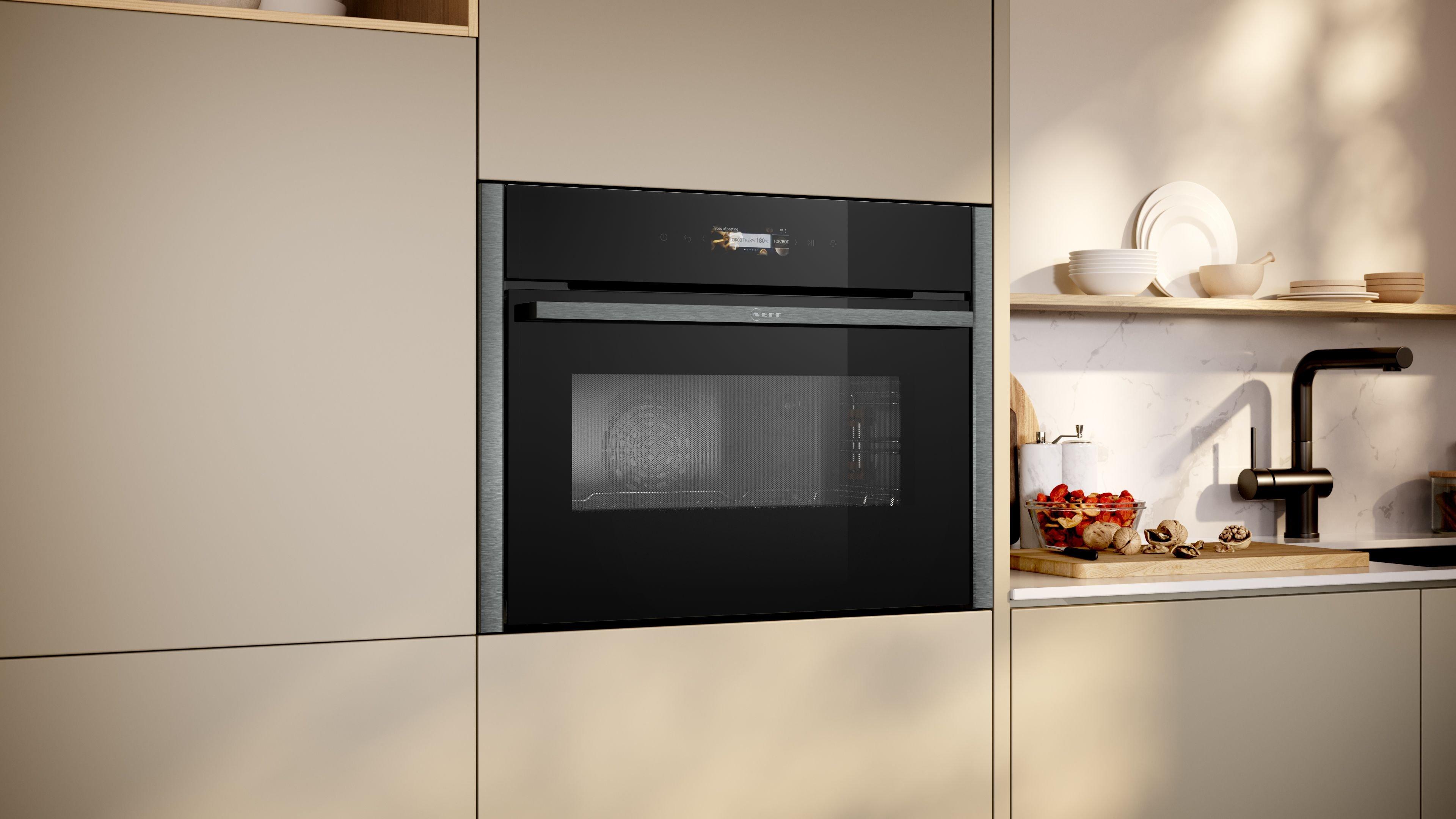 NEFF C24MR21G0B Built In Compact Oven with microwave function thumbnail image