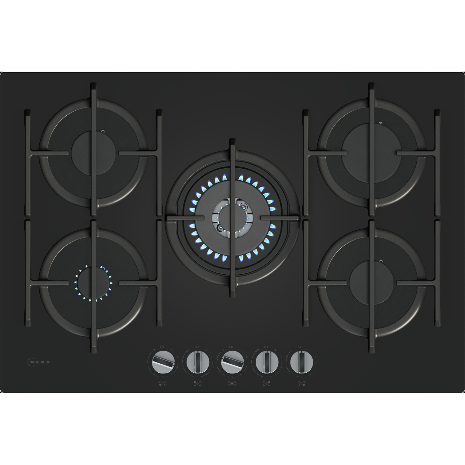 Neff T27PIQ4S0 75.2cm Gas Hob - Black thumbnail image