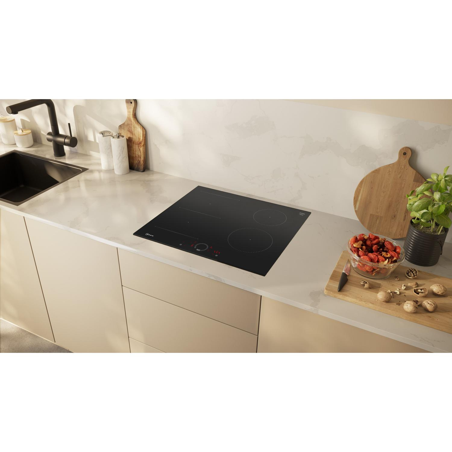 Neff T56FHS1L0KIT 59.2cm Combi Induction Hob with Pan Set - Black thumbnail image
