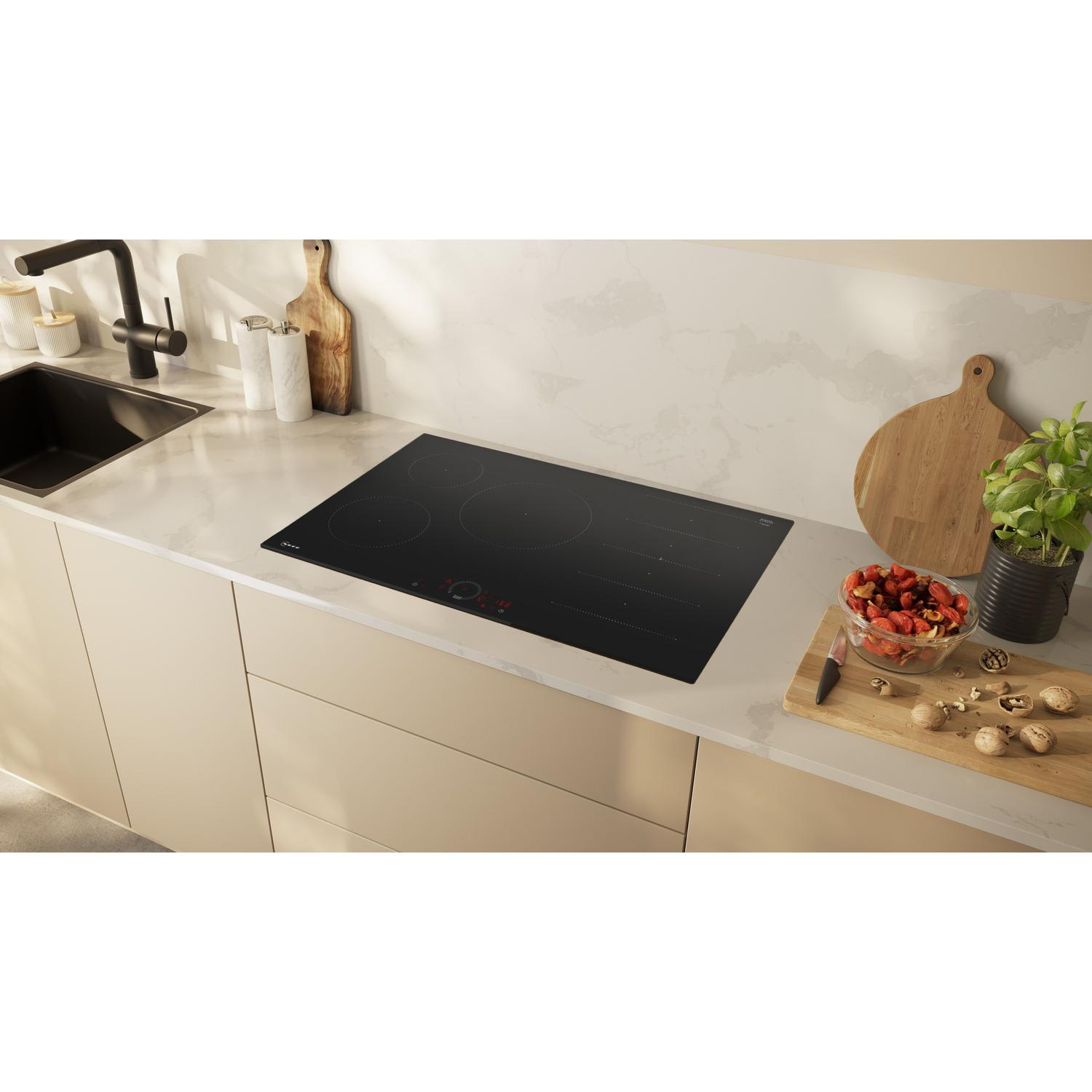 Neff T68FHV4L0 80cm Induction Hob - Black thumbnail image