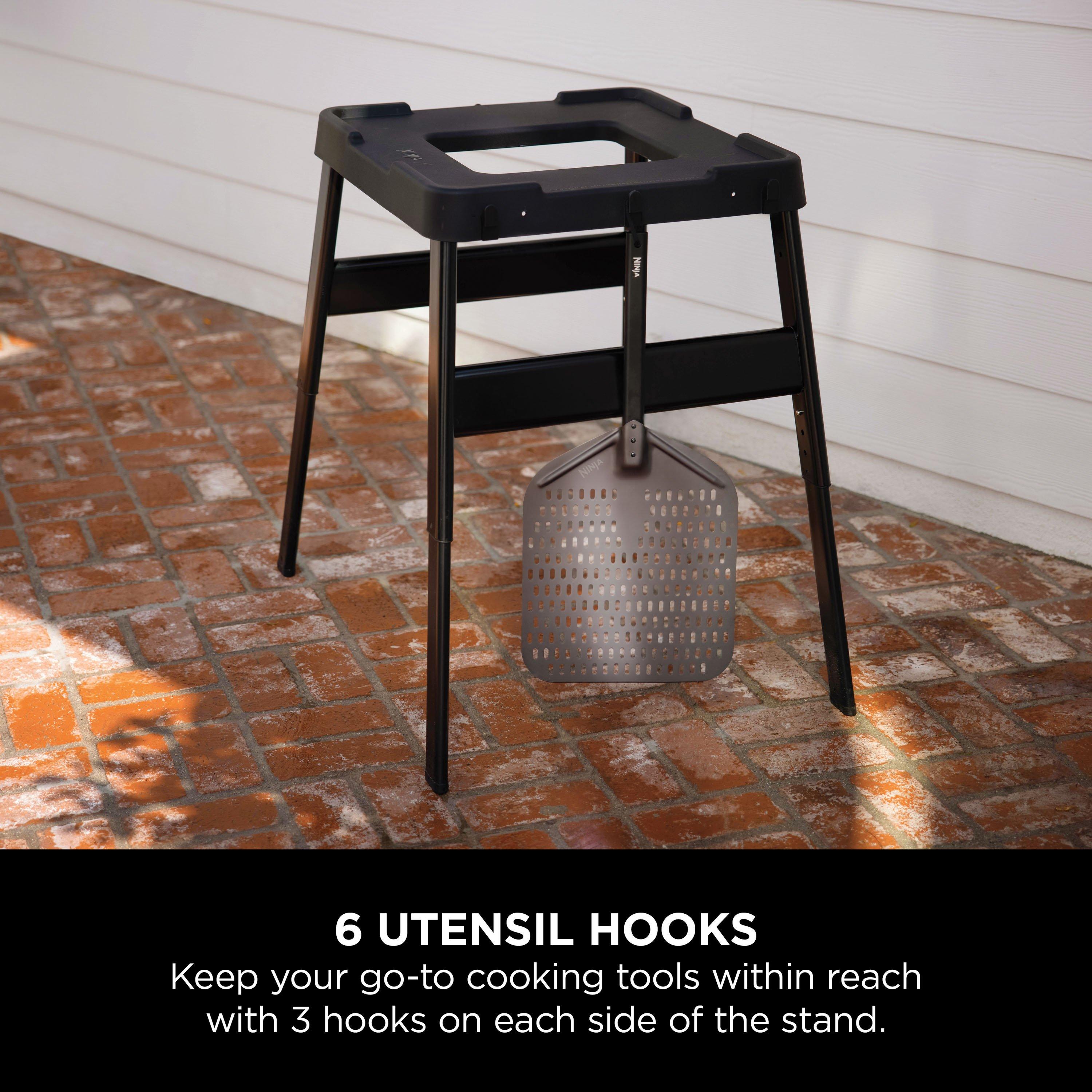 Ninja 4718J800EUUK Woodfire Universal Adjustable Stand & Side Table - Black thumbnail image