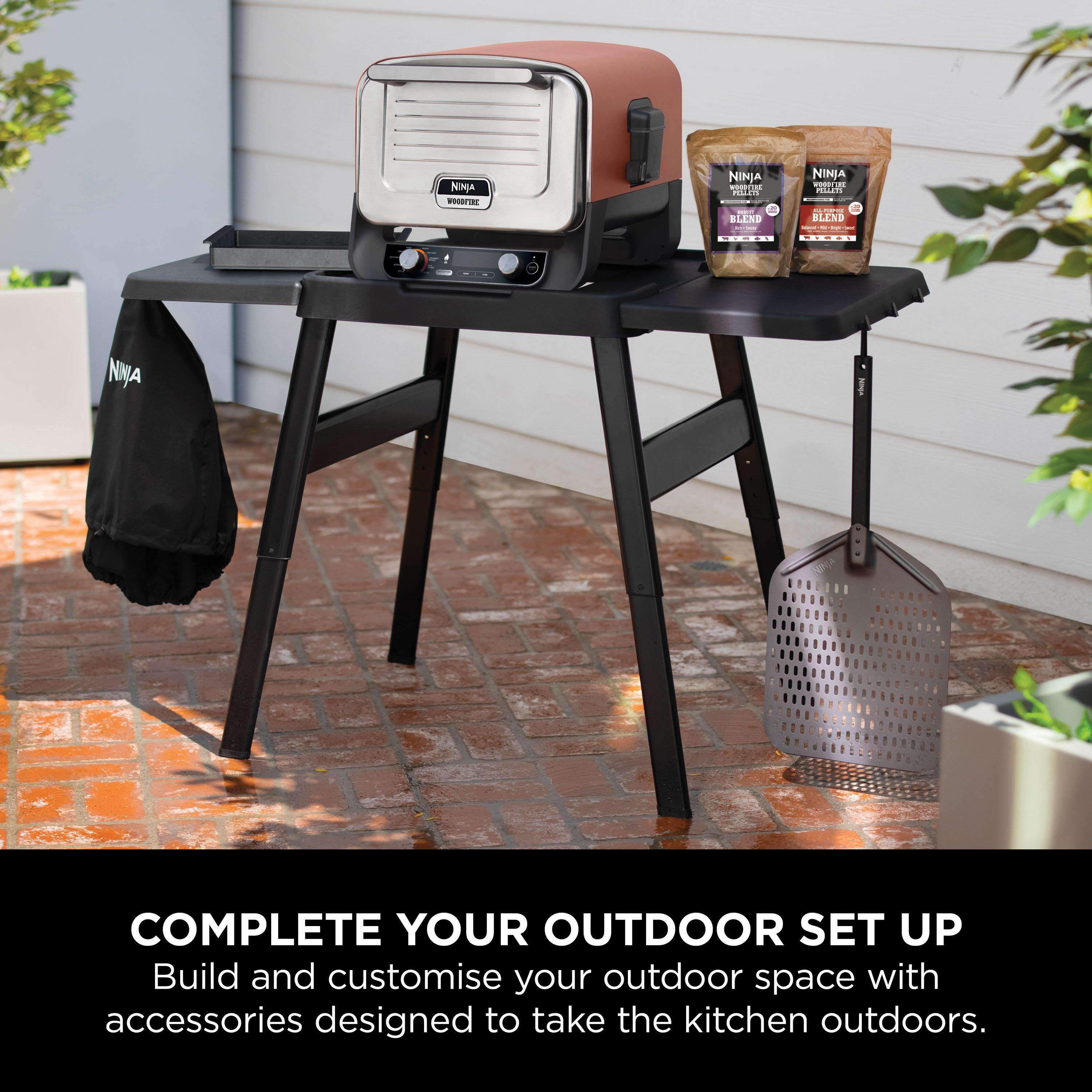 Ninja 4718J800EUUK Woodfire Universal Adjustable Stand & Side Table - Black thumbnail image