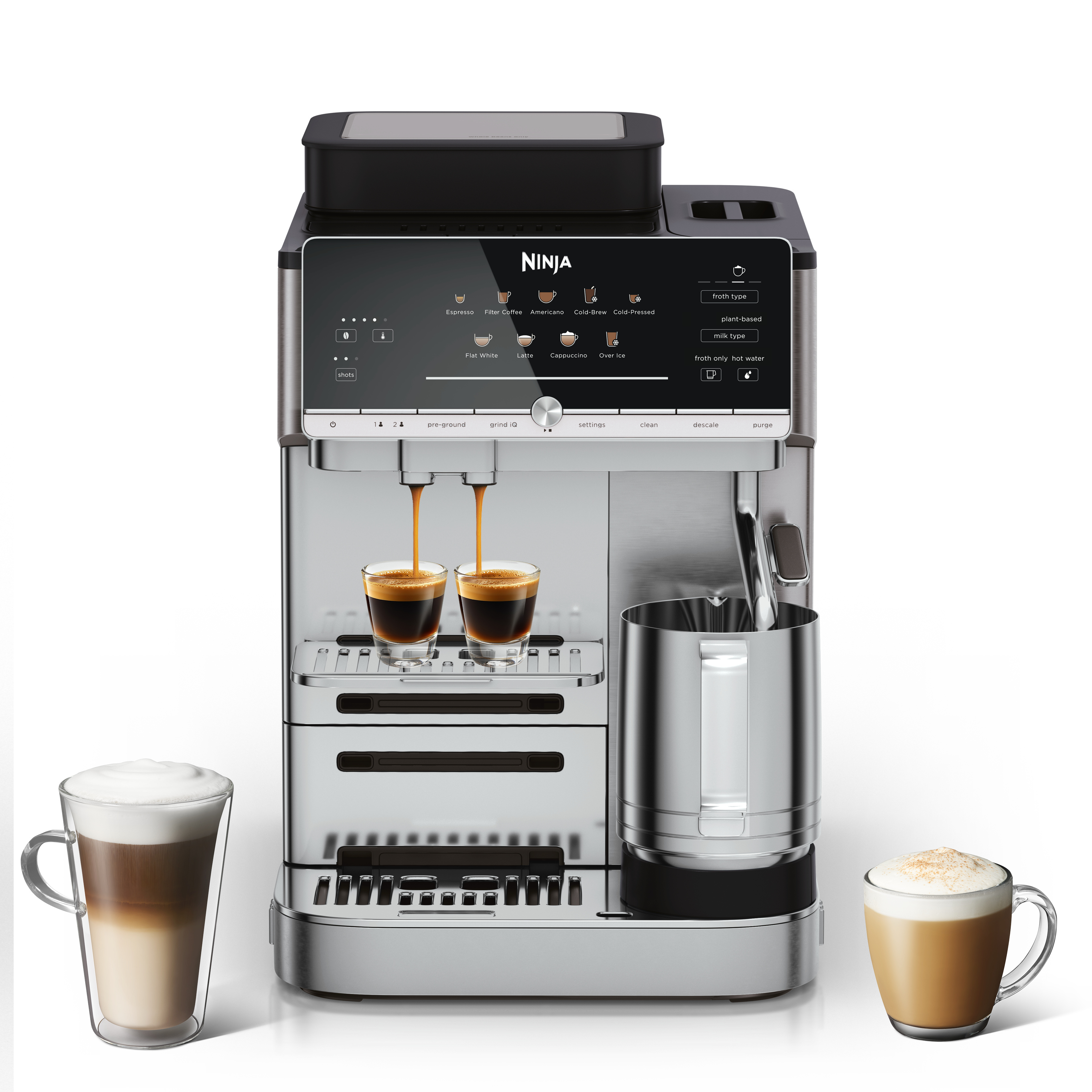 Ninja AE1001UK AutoBarista Coffee Machine - Black/ Stainless Steel thumbnail image