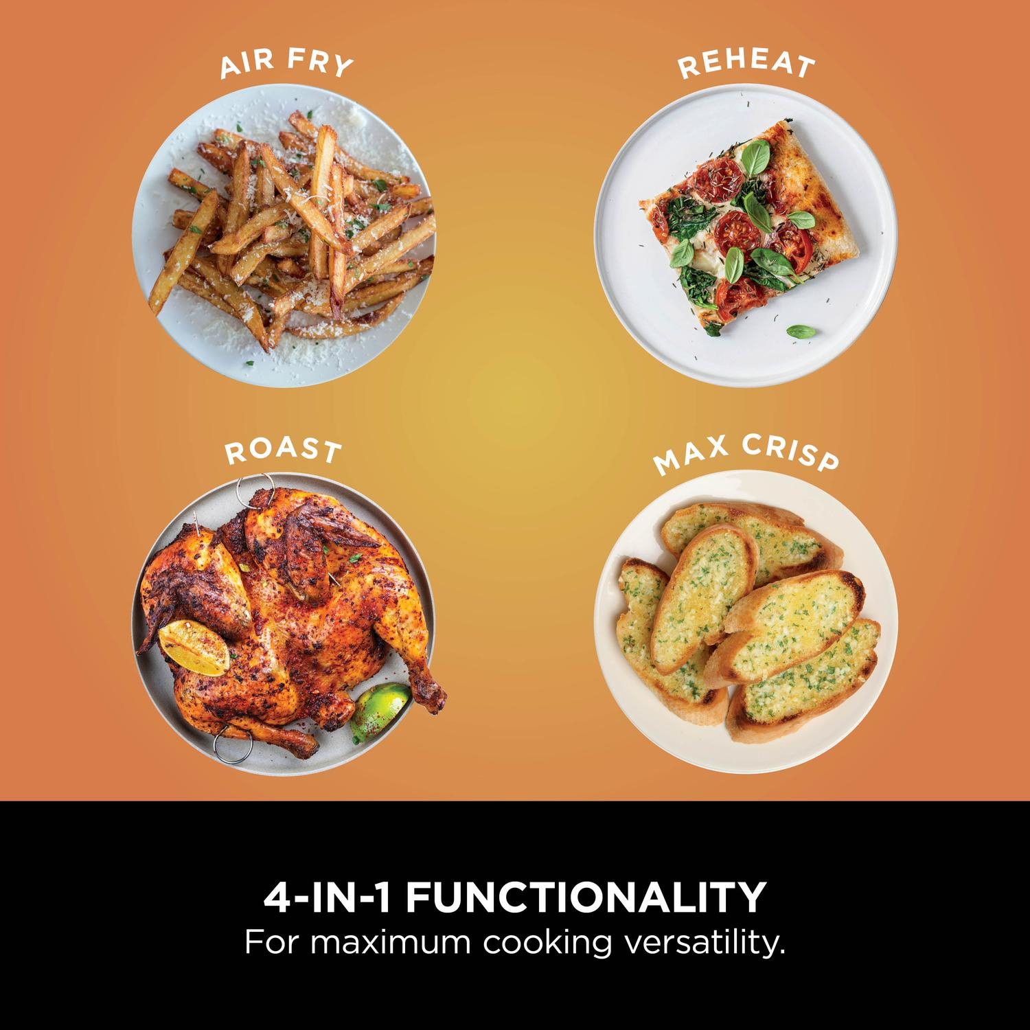 Ninja AF200UK Foodi 4-in-1 Dual Zone 7.6L Air Fryer - Black thumbnail image