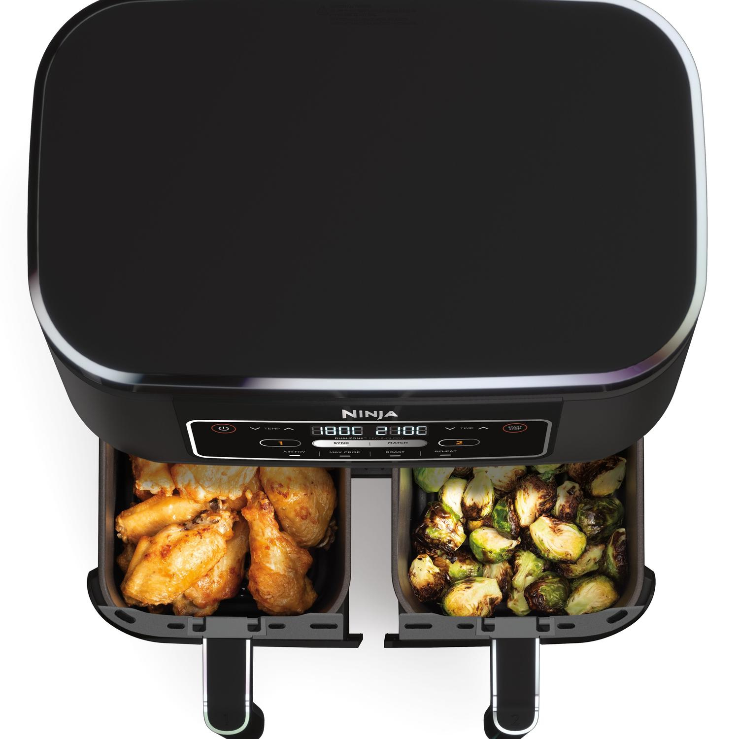 Ninja AF200UK Foodi 4-in-1 Dual Zone 7.6L Air Fryer - Black thumbnail image