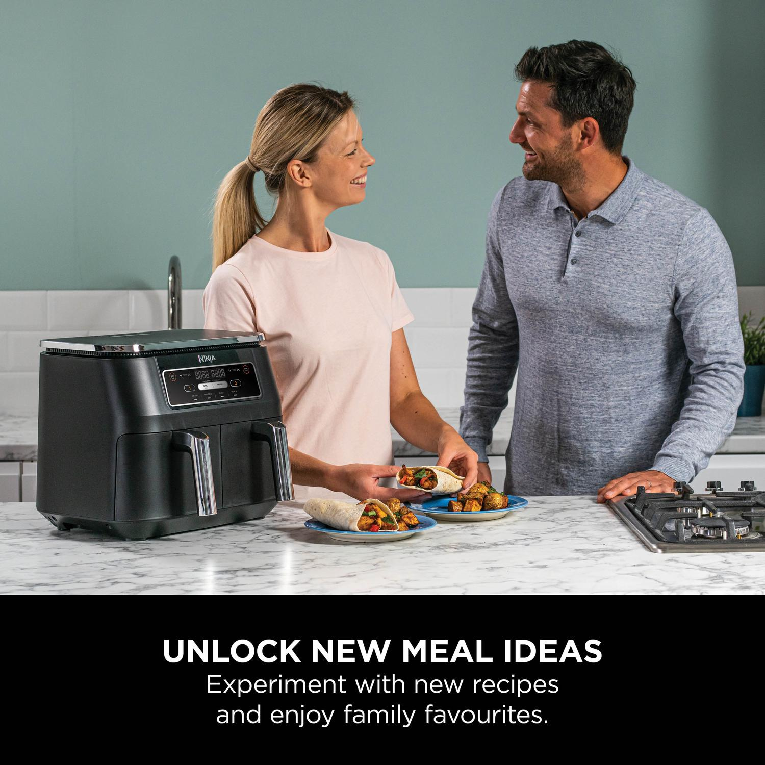 Ninja AF200UK Foodi 4-in-1 Dual Zone 7.6L Air Fryer - Black thumbnail image
