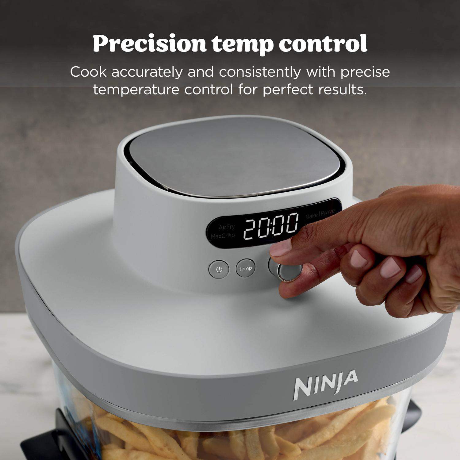 Ninja AS090UKWH CRISPi PRO 5-in-1 Glass Air Fryer - White thumbnail image