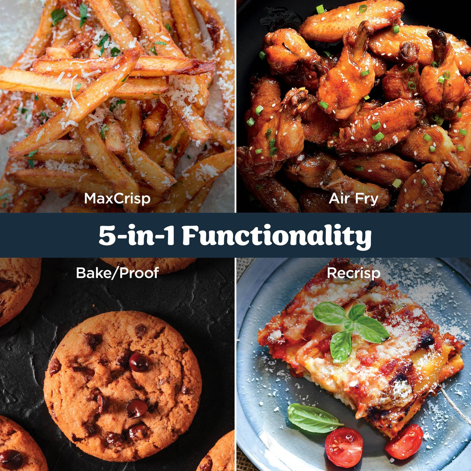 Ninja AS090UKWH CRISPi PRO 5-in-1 Glass Air Fryer - White thumbnail image