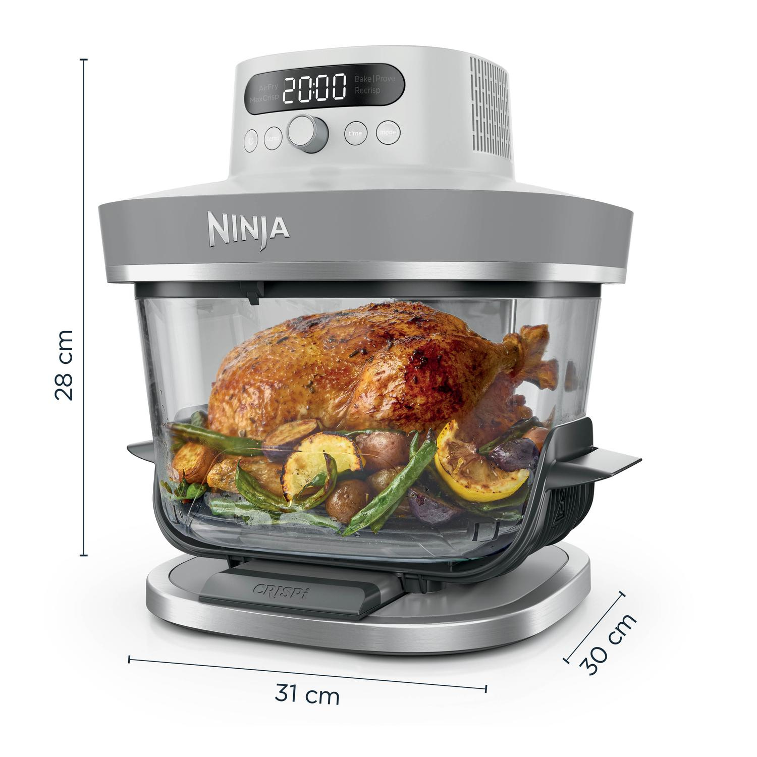Ninja AS090UKWH CRISPi PRO 5-in-1 Glass Air Fryer - White thumbnail image