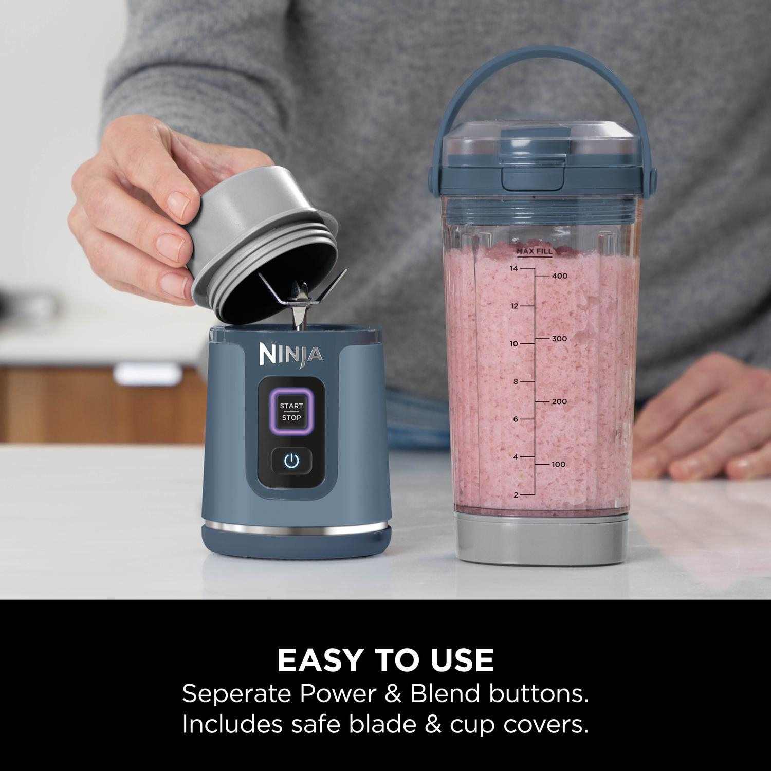 Ninja BC151UKNV Ninja Blast Cordless Portable Blender - Denim Blue thumbnail image