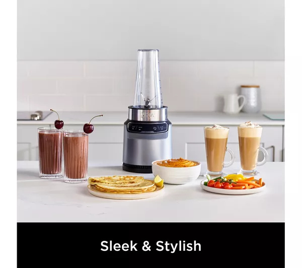 Ninja BN500UK Motorised Compact Blender with Auto-iQ Dark Grey thumbnail image